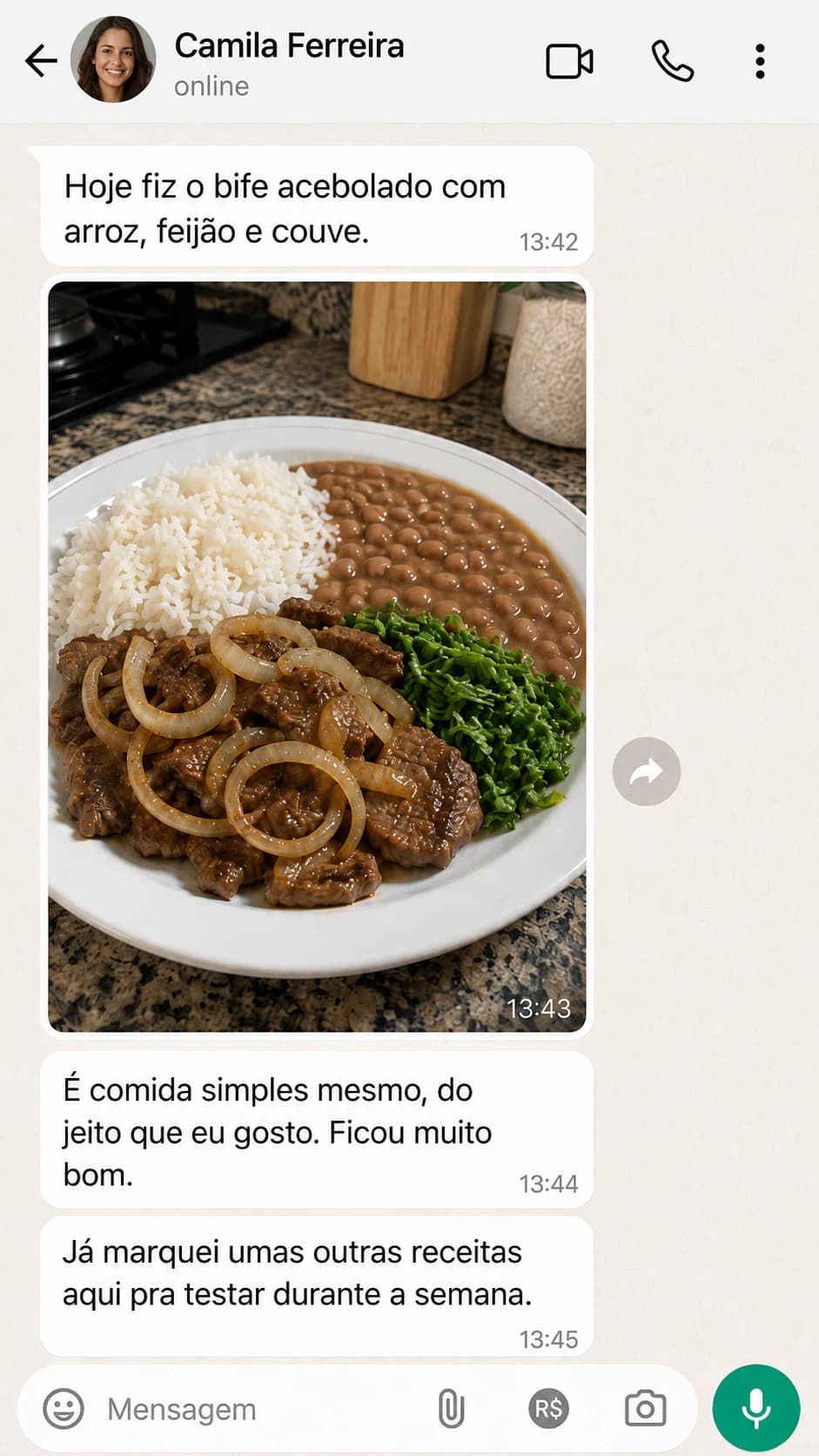 Depoimento de uma aluna — resultado 2