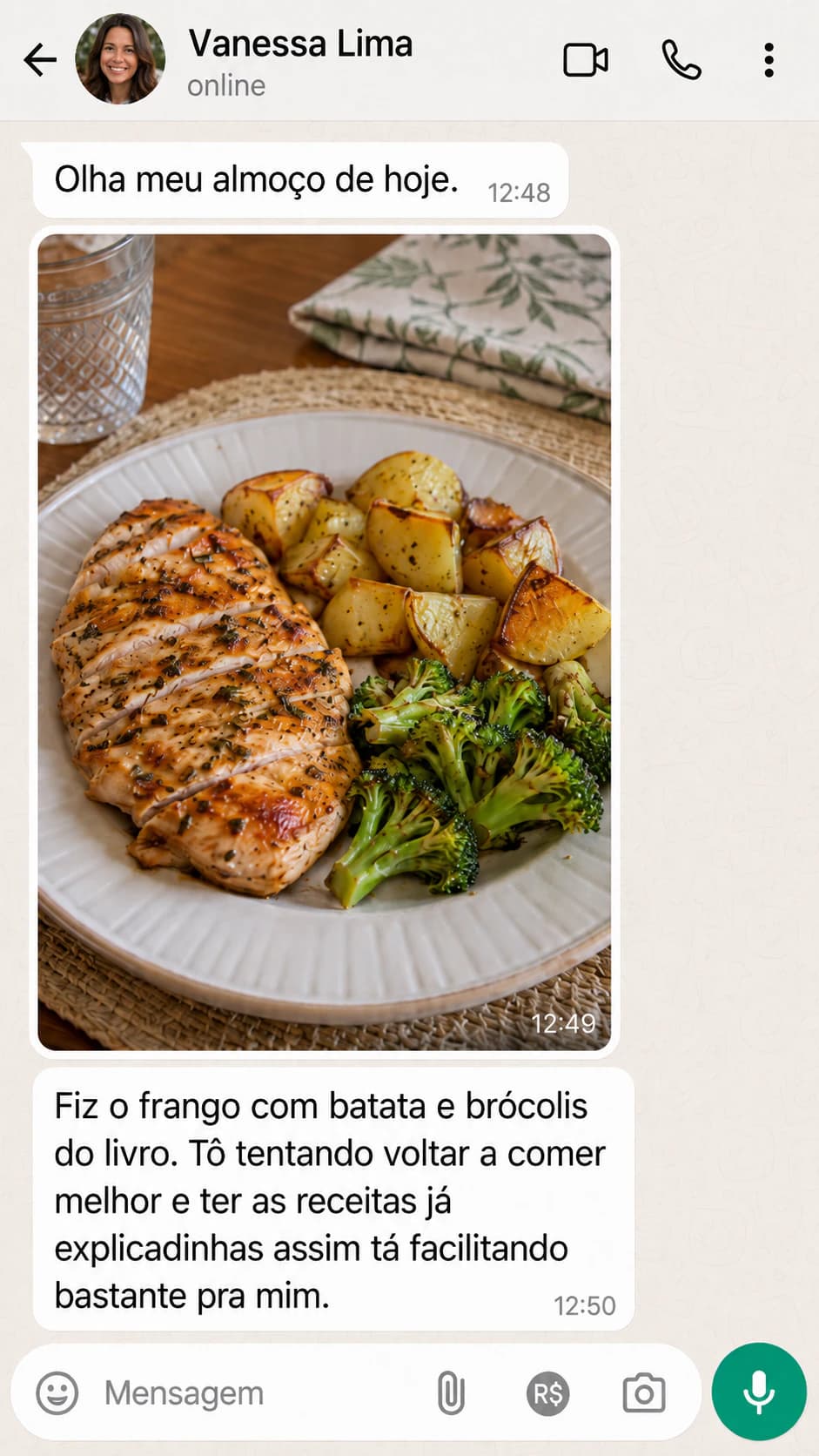 Depoimento de uma aluna — resultado 4